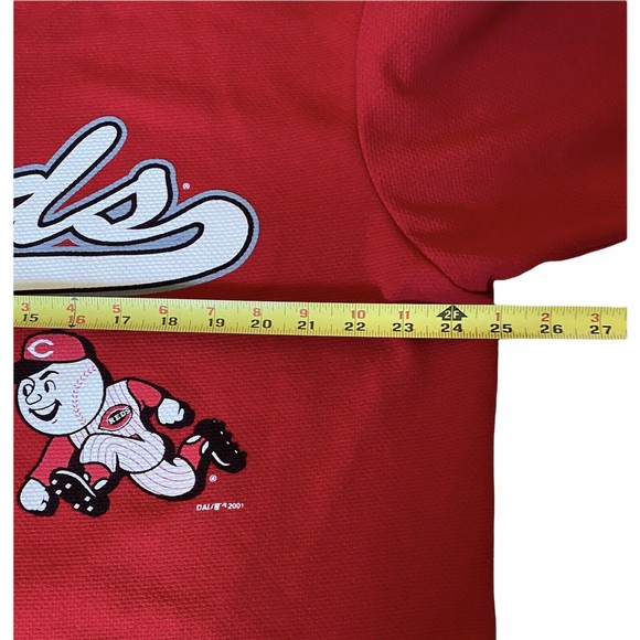 Vintage Ken Griffey Jr. Baseball Jersey Mens L True Fan Cincinnati Reds SS - Picture 4 of 9